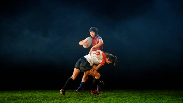 istock Rugby player tackling her opponent 1343513488