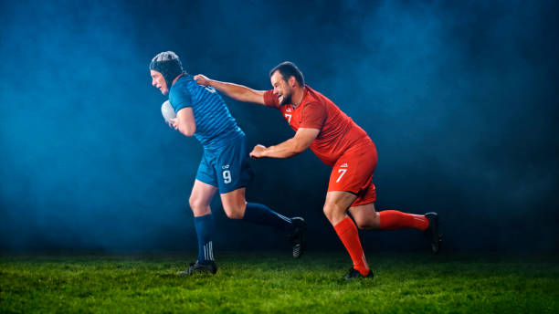 istock Rugby player tackling his opponent 1343513497