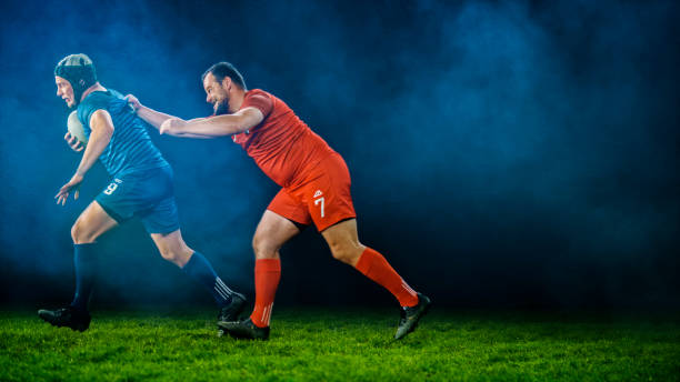 istock Rugby player tackling his opponent 1343513505