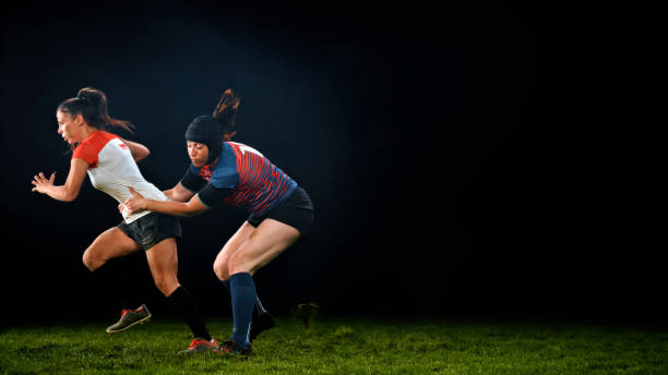 istock Rugby player tackling her opponent 1343513520