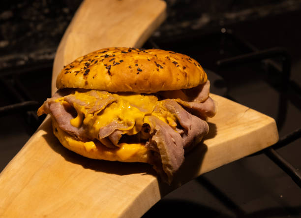 istock delicious hamburger on the wood 1343521792