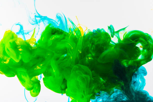 istock Abstract color paint splash isolated on white background 1343522590