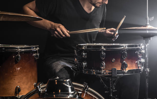 istock A male drummer plays drums on stage. 1343523462