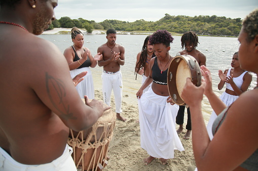 Polynesian Hula Dancers performing in Hawaii