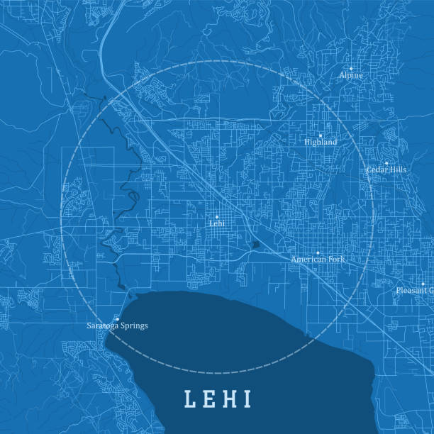 Lehi UT City Vector Road Map Blue Text Lehi UT City Vector Road Map Blue Text. All source data is in the public domain. U.S. Census Bureau Census Tiger. Used Layers: areawater, linearwater, roads. lake utah stock illustrations