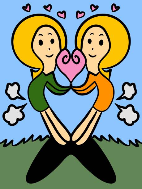 234 Drawing Of Cute Lesbian Couple Illustrations & Clip Art - iStock