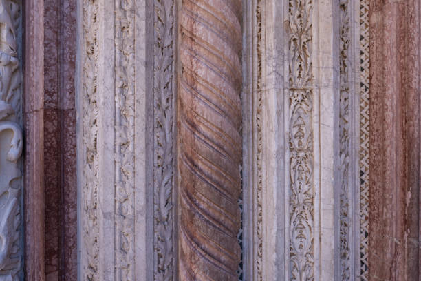 San Marco square, colonnade architectural columns pattern - Venice, Italy