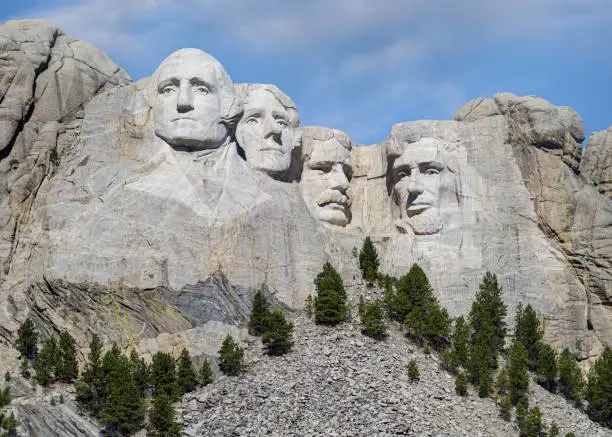 Photo of Mount Rushmore National Memorial in the Black Hills of South Dakota