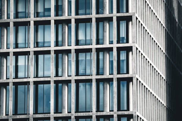 istock Close up low angle view of modern offices 1343544060