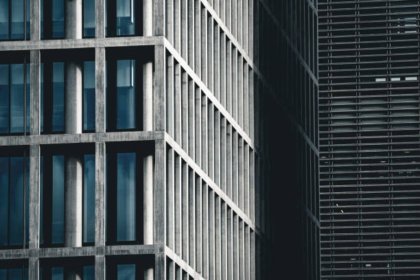 istock Close up low angle view of modern offices 1343544062
