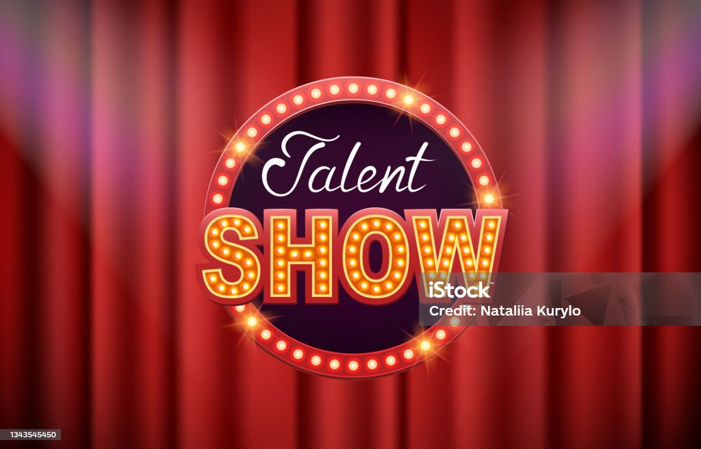 Talent Show Visual Talent Show Vector Background Stock Illustration - Download Image Now ...