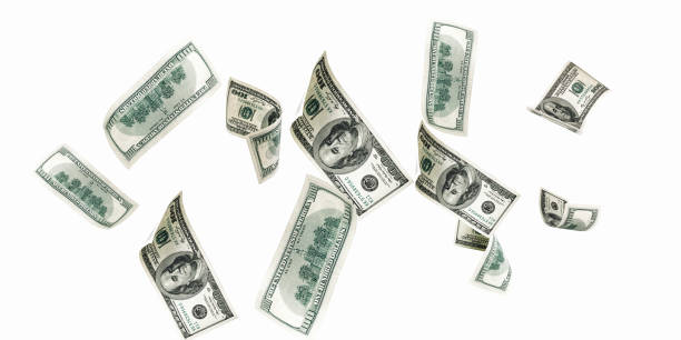 istock Us dollar bill. Washington American cash. Falling usd money background. 1343549603
