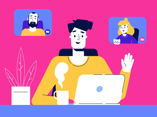 20+ Zoom Background Conference Room Stock Illustrations, Royalty-Free