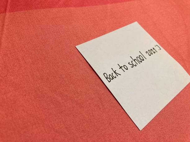 istock Note paper that says Back to school 2021. 1343556159