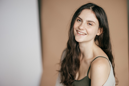 Smiling women looking at camera