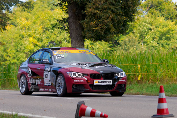 Heubach, Germany - September 19, 2021: BMW german racing car at the 9. Bergrevival Heubach 2021 event.