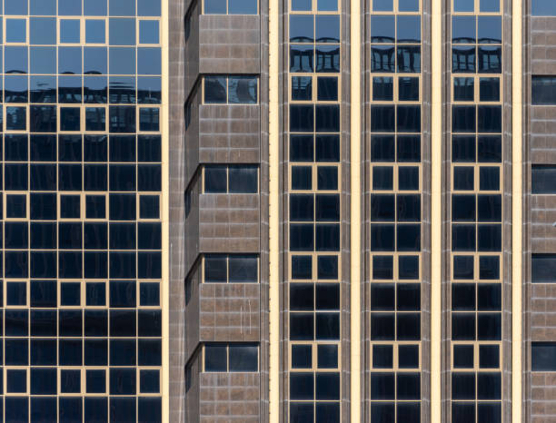 istock Tall business building shiny windows exterior view 1343566480