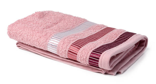 istock Towel isolated on white background close up 1343567694