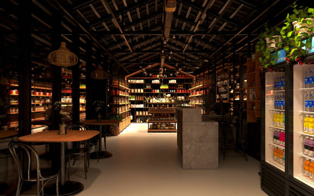 istock 3D render of cafetaria and restaurant 1343570050
