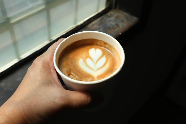istock hot cofffee, cappuccino coffee or latte coffee 1343571503