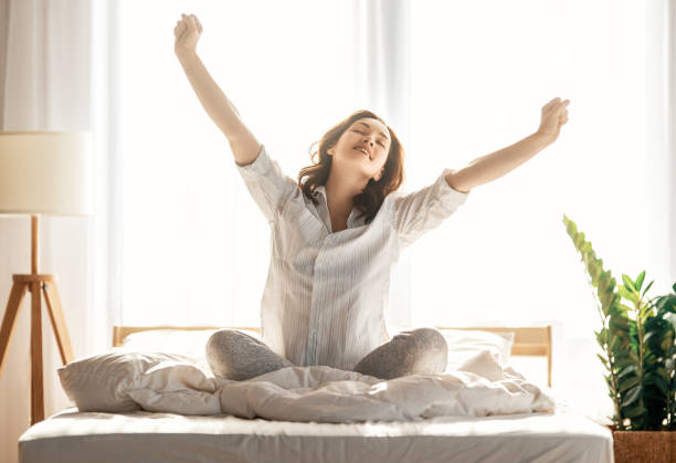 istock woman enjoying sunny morning 1343581145