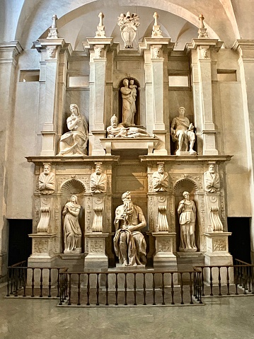 located in the church of san pietro in vincoli in rome, italy - september 06, 2021.