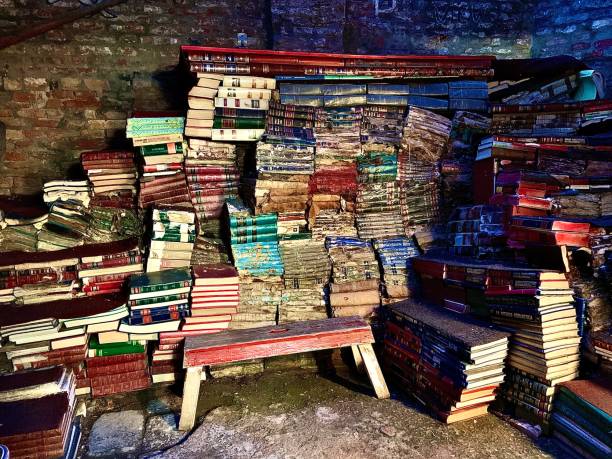 istock Old books in Venice 1343595644