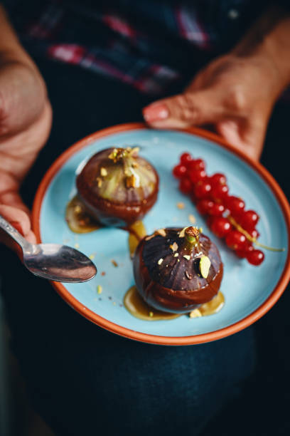 istock Fresh Figs with Chocolate and Honey 1343602893