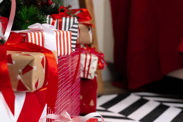 istock Pile of wrapped presents under the Christmas tree 1343606493