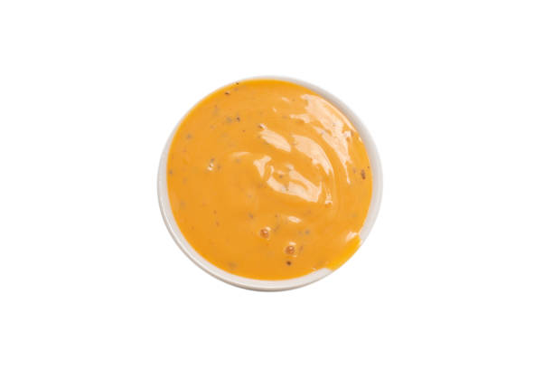 istock Sauce in a bowl isolated on white background. 1343609361