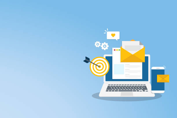 EMAIL EMAIL email marketing automation stock illustrations