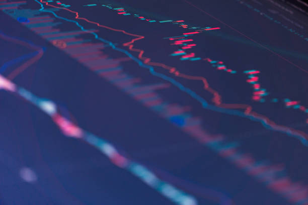 istock Financial stock market graph. Selective focus 1343621337