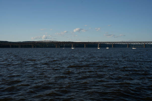 Newburgh-Beacon Bridge across the Hudson River stock photo