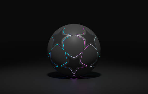 istock Light of Silver Soccer Ball 1343631631