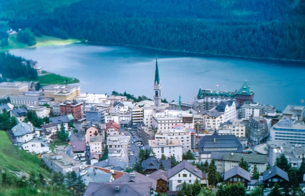 istock 1980s City View from Funicular, St. Moritz, Switzerland 1343637245