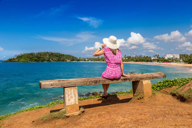 istock Woman at Mirissa Beach in Sri Lanka 1343640079