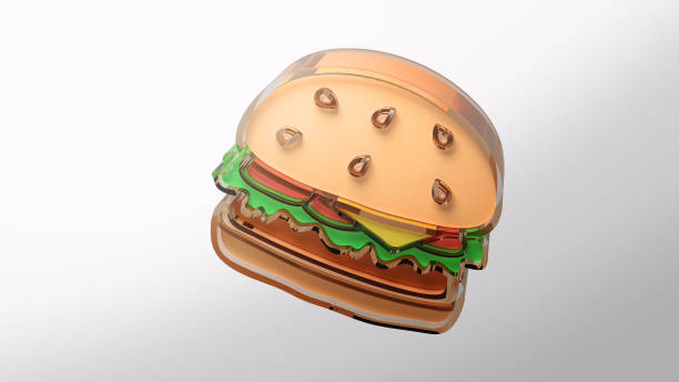 istock Hamburger icon elements. fast food and unhealthy eating concept icon on white background 1343658763