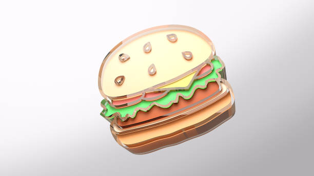 istock Hamburger icon elements. fast food and unhealthy eating concept icon on white background 1343658765