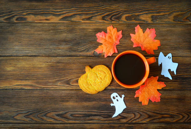 istock halloween food cookie background orange 1343661721