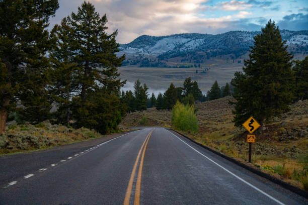 istock Autumn scene in Lamar Valley in Yellowstone 1343662325