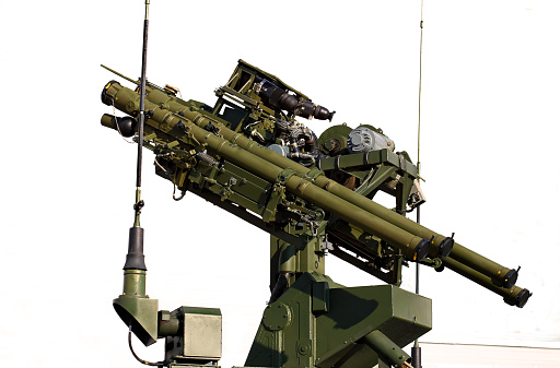Russian-made quadruple short-range anti-aircraft missile system