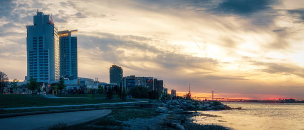 istock Windsor, Ontario Skyline at Dusk 1343669188
