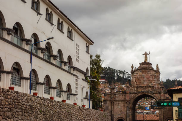 The Dominican Priory and Church of Santo Domingo, built on top of the impressive Qurikancha (Temple of the Sun), the most important temple in the Inca Empire. Cuzco was the capital of the empire, and the temple's walls and floors were once covered in gold.