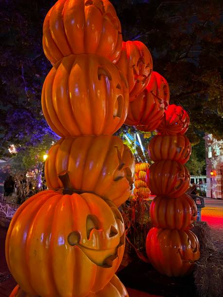 istock Pumpkin decoration door 1343675891