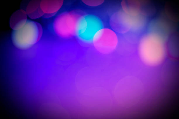 istock Defocused Christmas lights background with copy space 1343679858