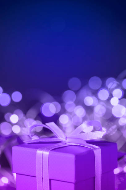 istock Merry Christmas !!! Christmas gift box with beautiful lights bokeh 1343680194