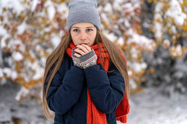 istock Girl with woolen cap 1343680795