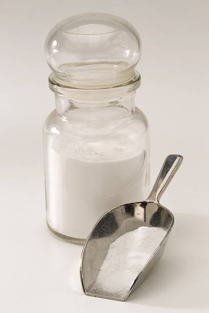 Sodium bicarbonate. stock photo