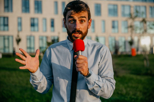 istock TV reporter presenting the news 1343686440