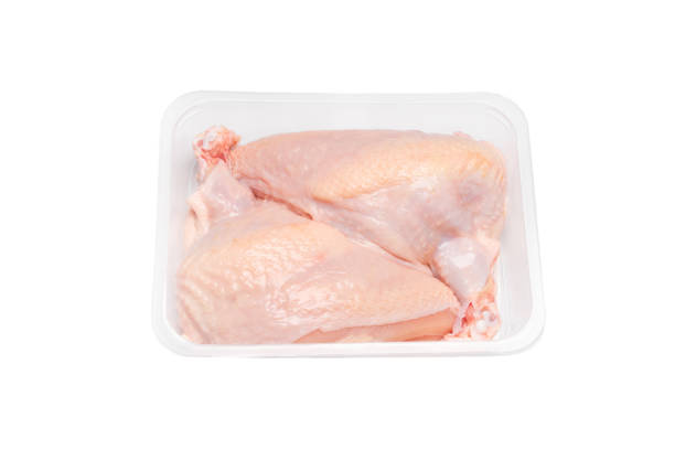istock Chicken fillet cut like supreme in plastic packaging for a supermarket. 1343687630